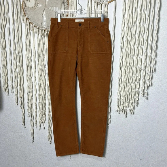 Cotelac Rust Corduroy Pants Size 1/M - Picture 1 of 10